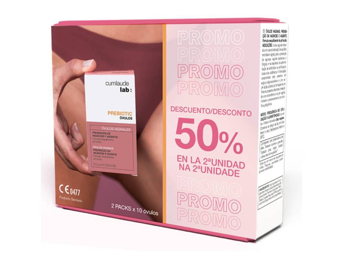 PACK &Oacute;VULOS CUMLAUDE PREBIOTIC DM 2X10UN image number 0