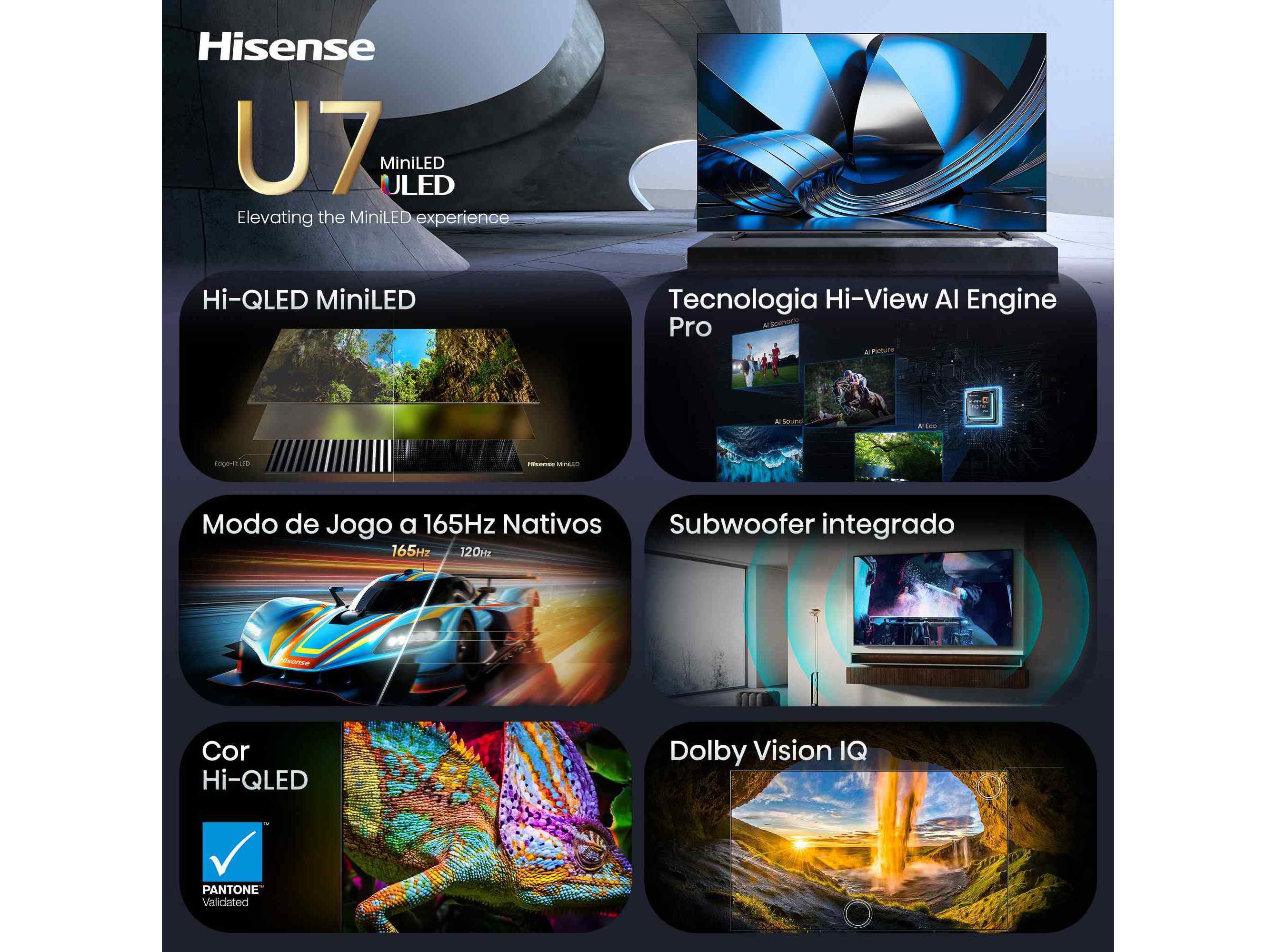 TV HISENSE ULED MINI LED 100U7SE (4K SMART TV 100" 253CM) image number 2