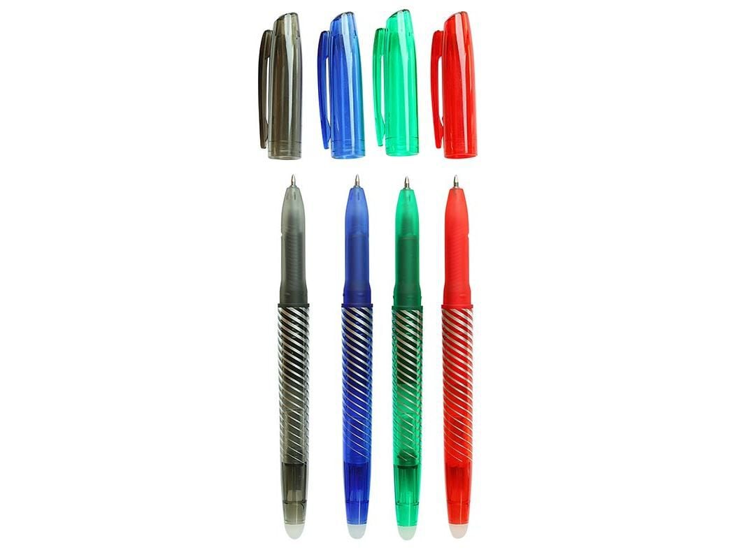 CONJUNTO DE 4 CANETAS GEL AUCHAN APAG&Aacute;VEL image number 3