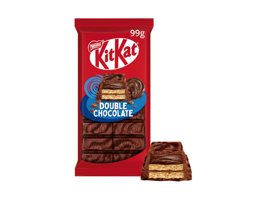 CHOCOLATE KITKAT DOUBLE CHOCOLATE E BOLACHA 99G image number 1