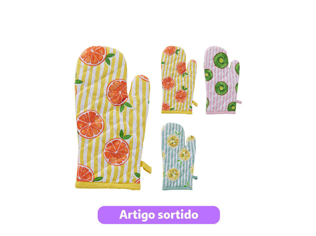 LUVA PARA FORNO 32X16CM MODELOS SORTIDOS