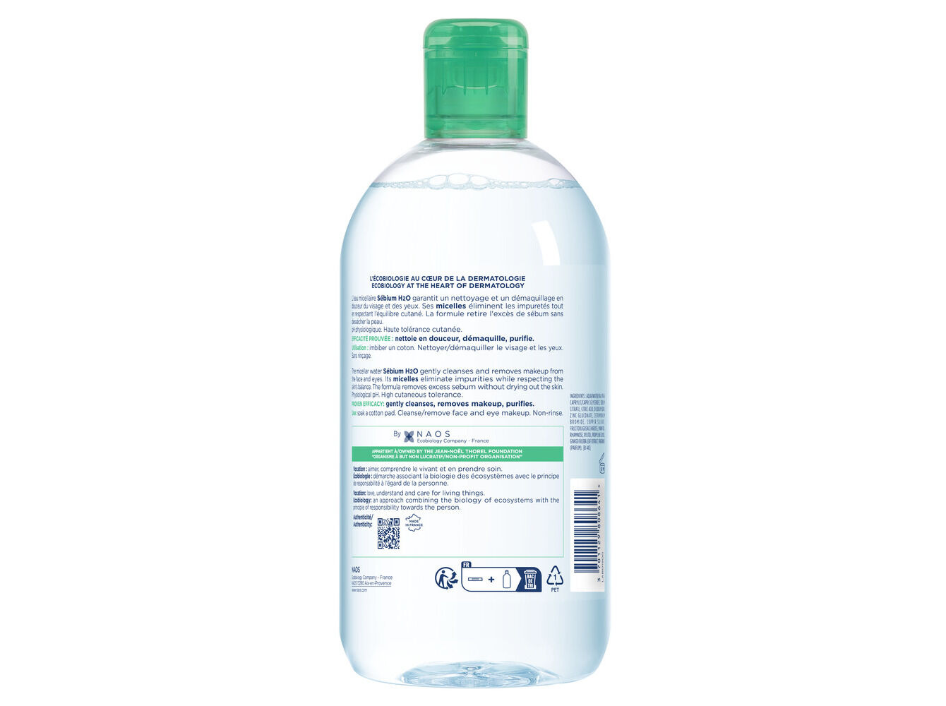 &Aacute;GUA MICELAR BIODERMA S&Eacute;BIUM 500ML image number 1