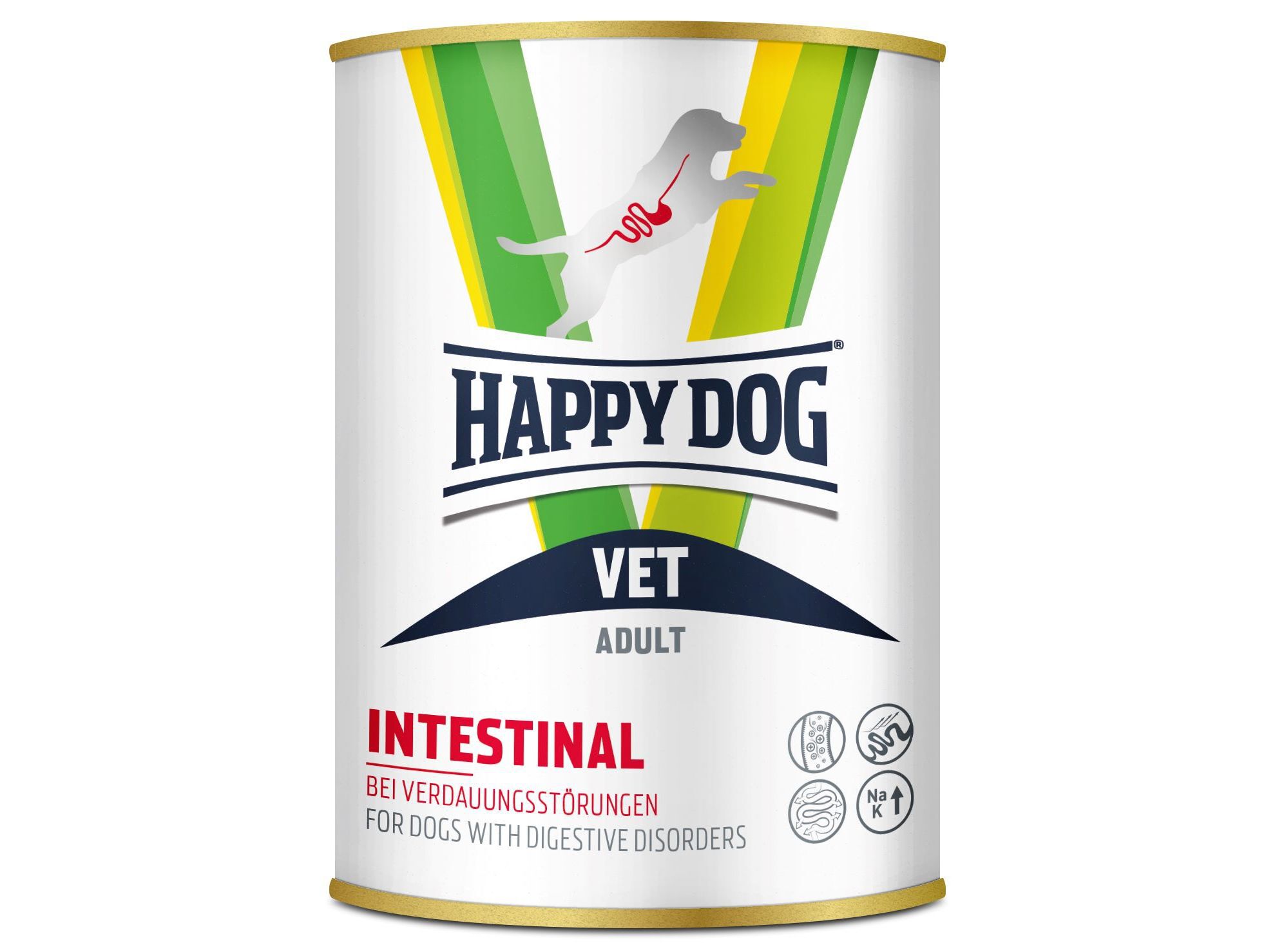 COMIDA H&Uacute;MIDA C&Atilde;O HAPPY DOG VET INTESTINAL 400G
