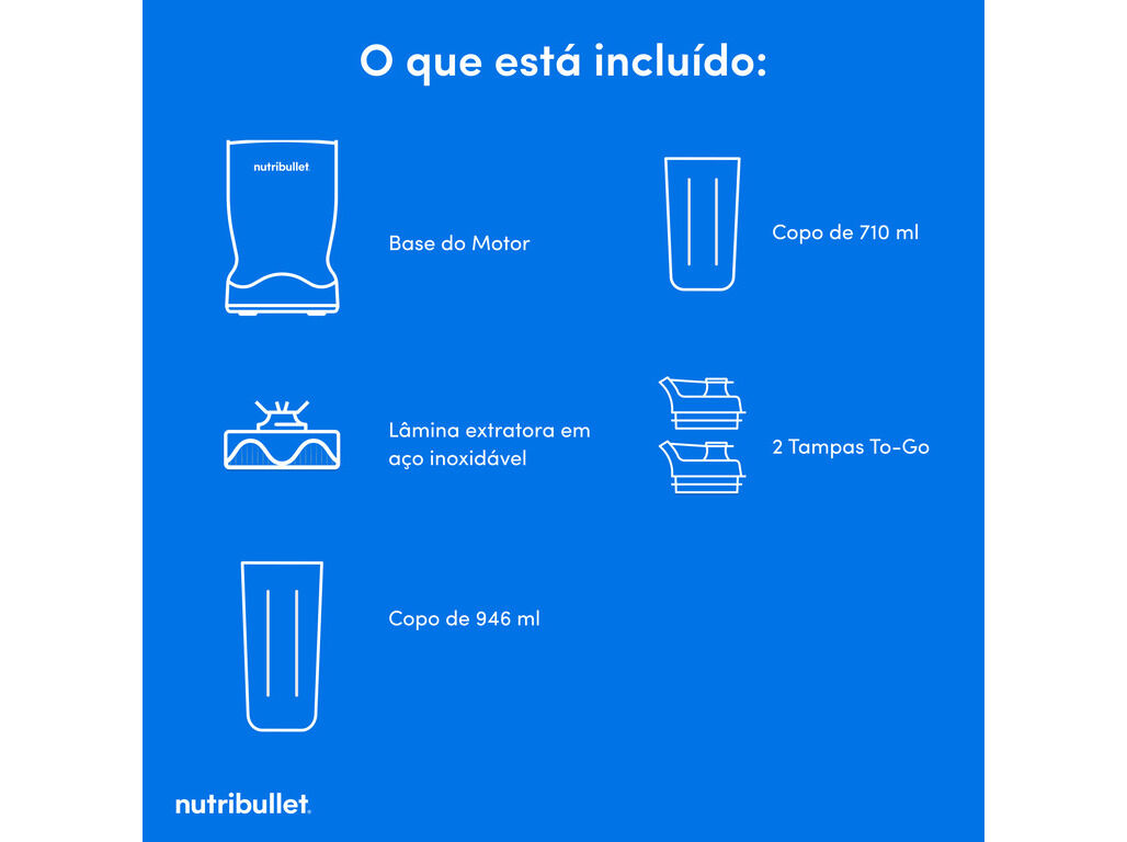 LIQUIDIFICADOR NUTRIBULLET NBT1006MB 1000W image number 8