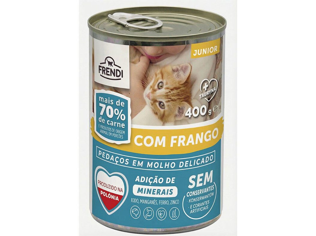 COMIDA H&Uacute;MIDA GATO FRENDI J&Uacute;NIOR FRANGO 400G image number 0