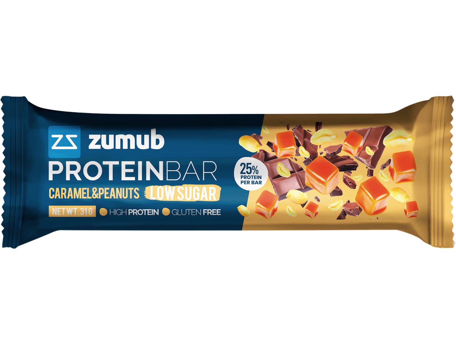 BARRAS ZUMUB AMENDOIM CARAMELO 31G image number 0