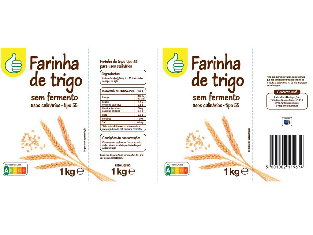 FARINHA DE TRIGO POLEGAR SEM FERMENTO PARA USOS CULIN&Aacute;RIOS 1KG image number 1