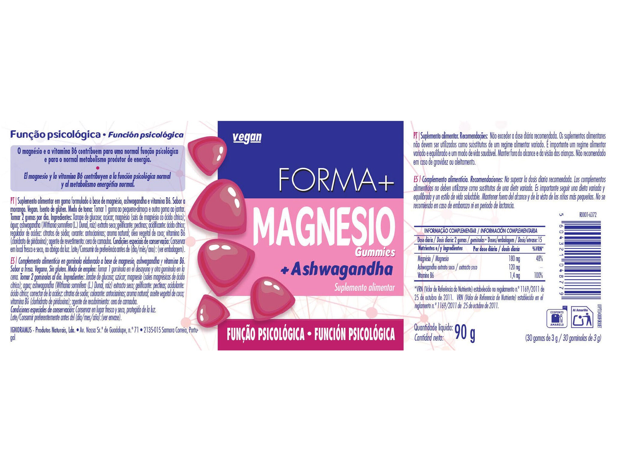 SUPLEMENTO FORMA+ MAGN. + ASHWAGANDHA 30 GOM. image number 1