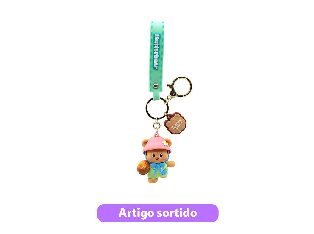 PORTA-CHAVES BUTTERBEAR EVERYDAY 2 MODELOS SORTIDOS image number 3
