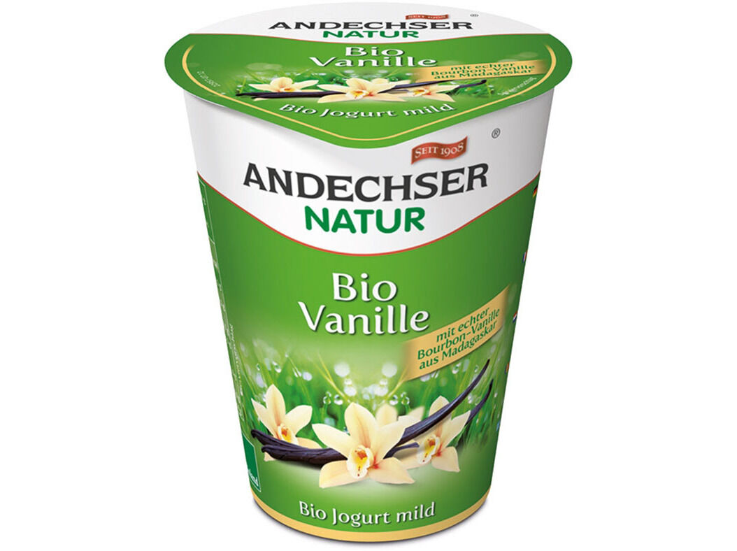 IOGURTE ANDECHSER BIOL&Oacute;GICO BAUNILHA 400G
