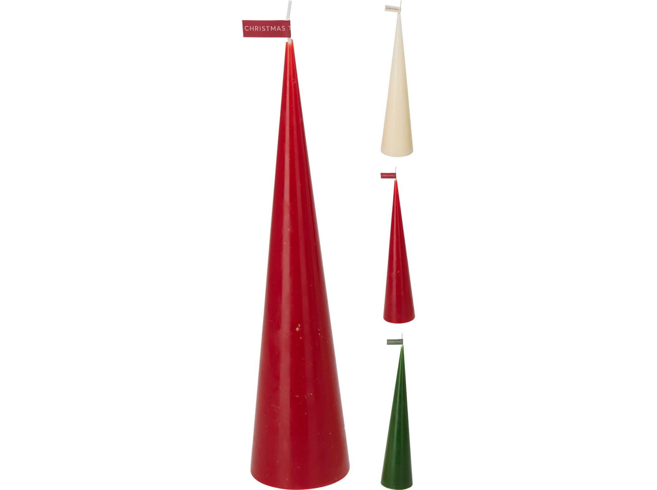 VELA &Aacute;RVORE DE NATAL &Oslash;7.3X31.5CM CORES SORTIDAS image number 1