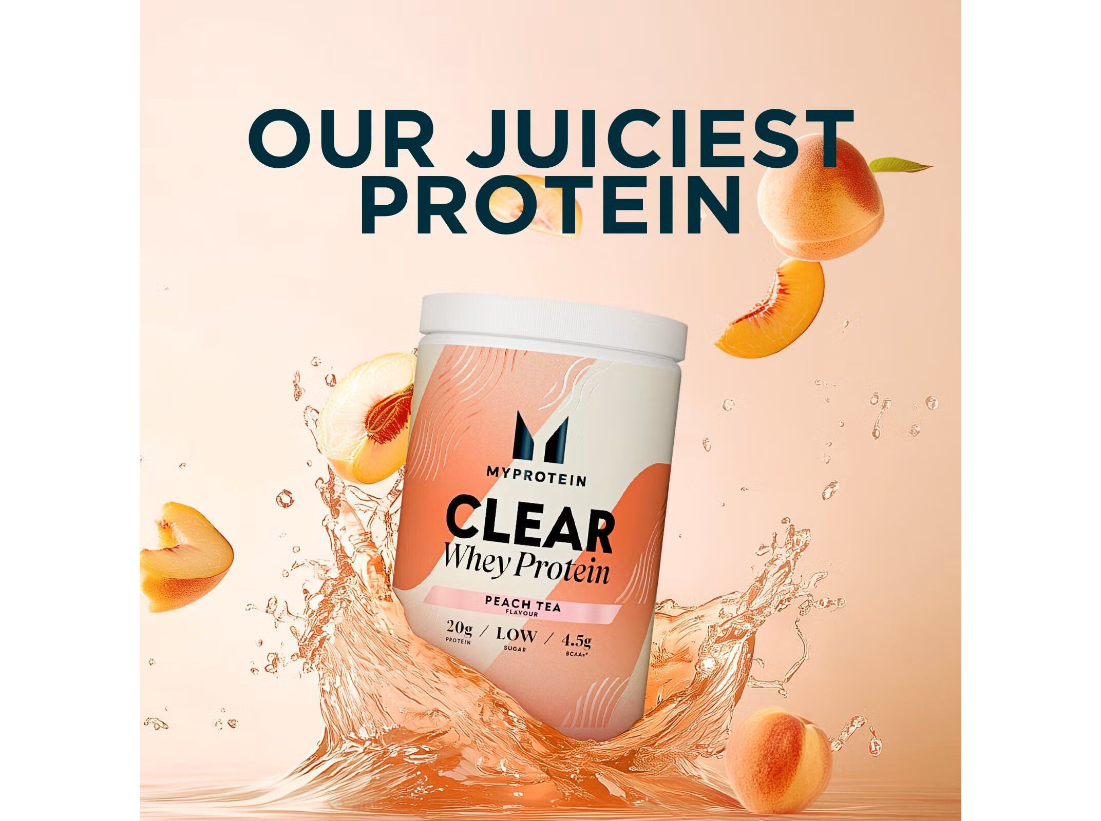 PROTEINA WHEY MYPROTEIN CLEAR CH&Aacute; PESS&Ecirc;GO 244G image number 1