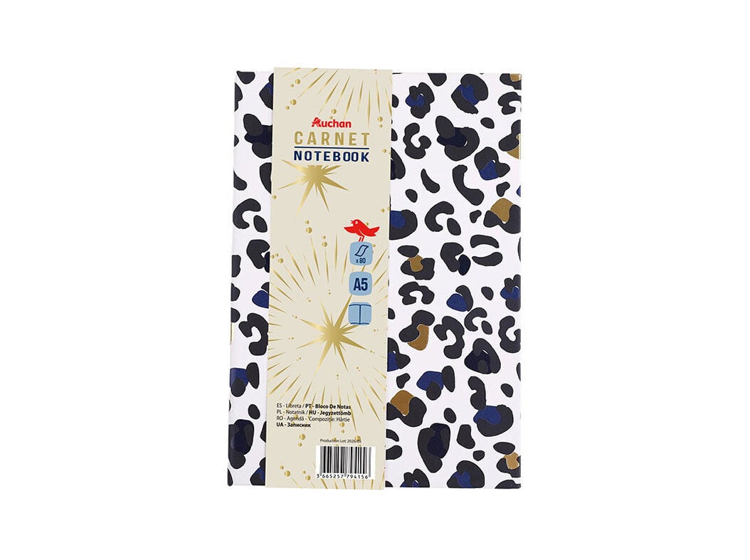 BLOCO NOTAS A5 AUCHAN 80F MYSTIC TRAVEL