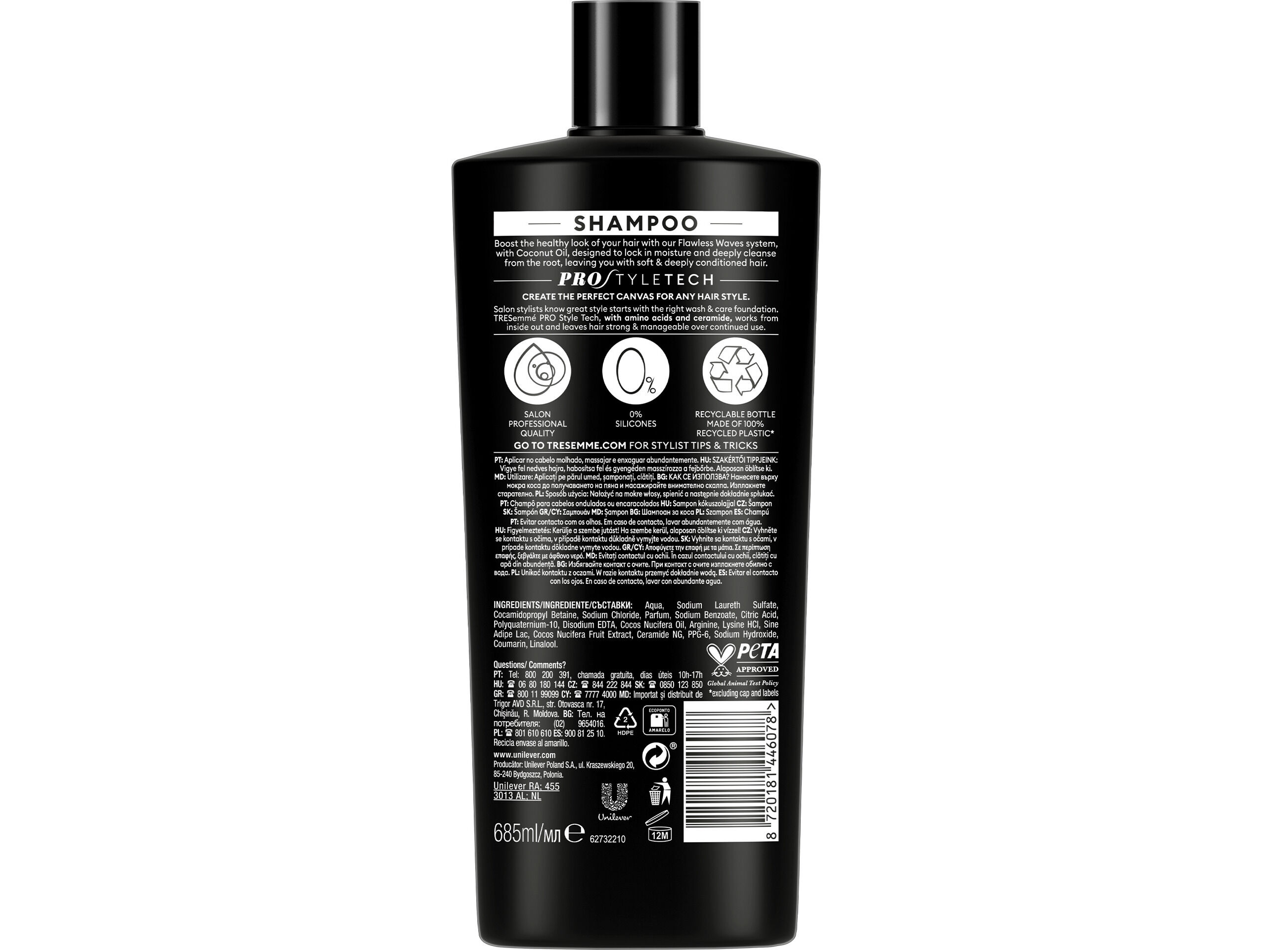 CHAMPO TRESEMM&Eacute; FLAWLESS WAVES 685ML image number 1