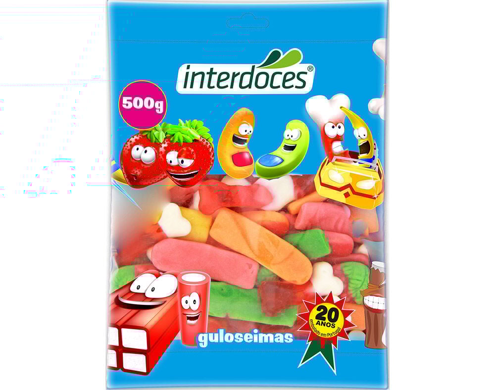GOMAS INTERDOCES SORTIDO BRILHO 500G