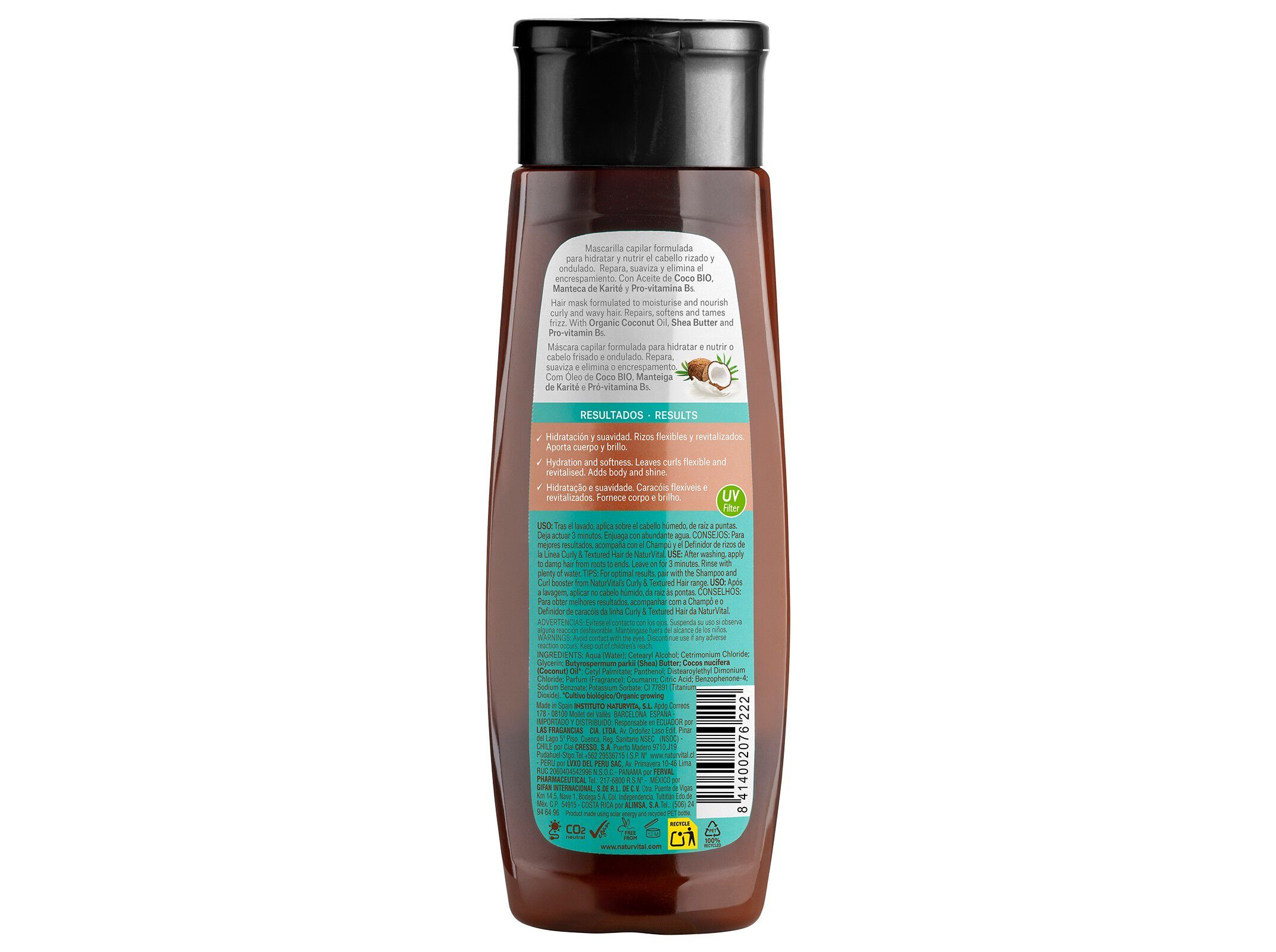 CONDICIONADOR NATUR VITAL CURLY & TEXTURED HAIR 280ML image number 1