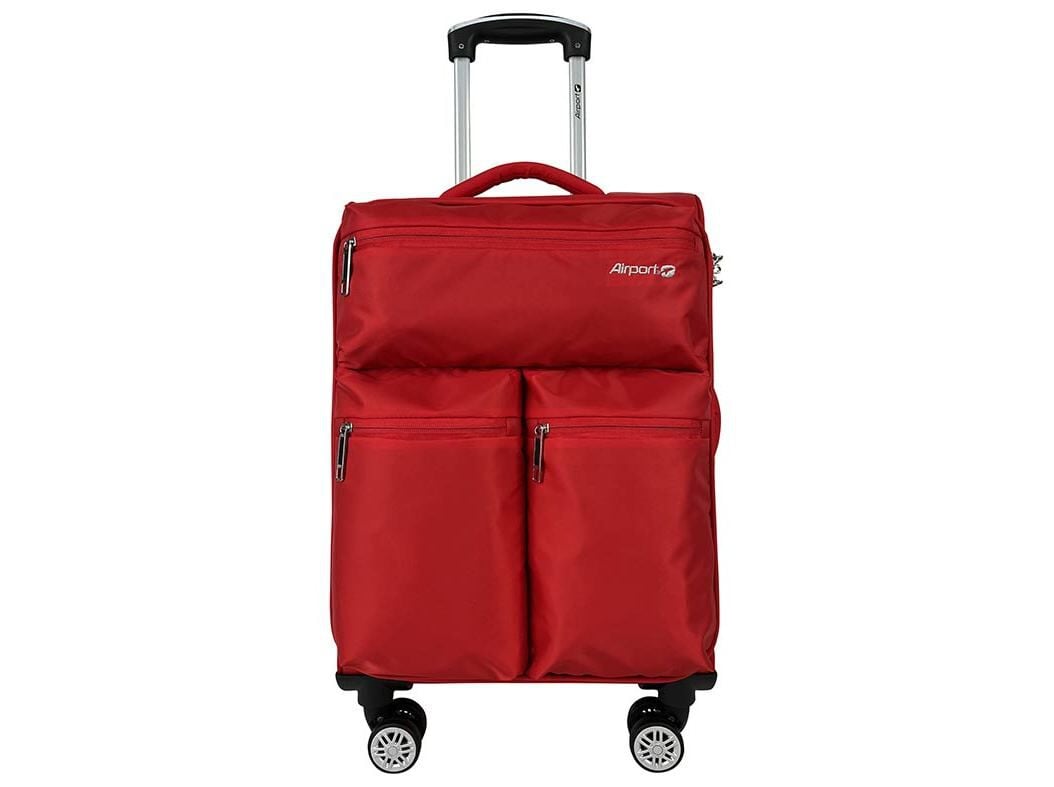 MALA DE CABINE FLEXIVEL AIRPORT VERMELHO 8 RODAS 55CM image number 1