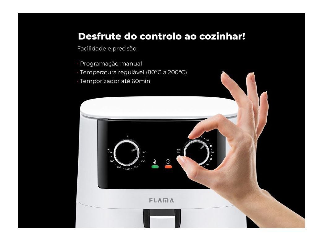 FRITADEIRA AIRFRYER FLAMA 645FL 4.2L BRANCO image number 4