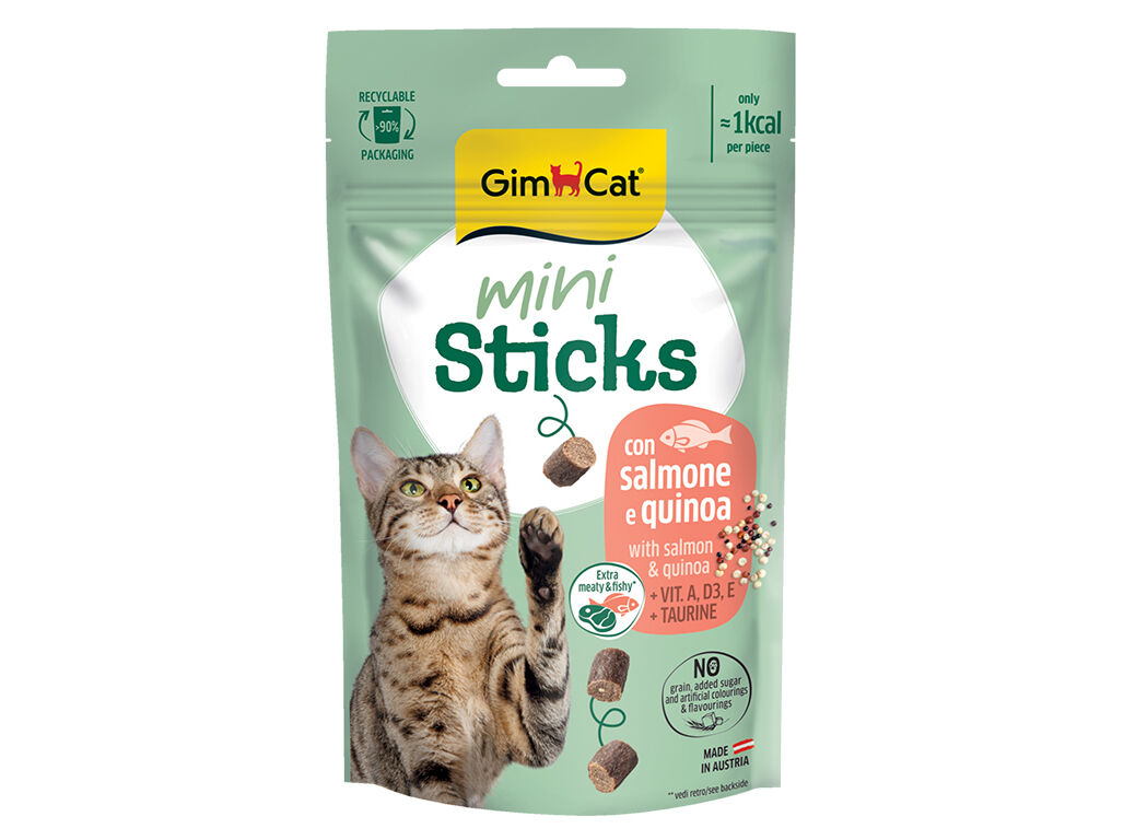 SNACK GATO GIMCAT MINISTICK SAL+QUI 50G image number 0