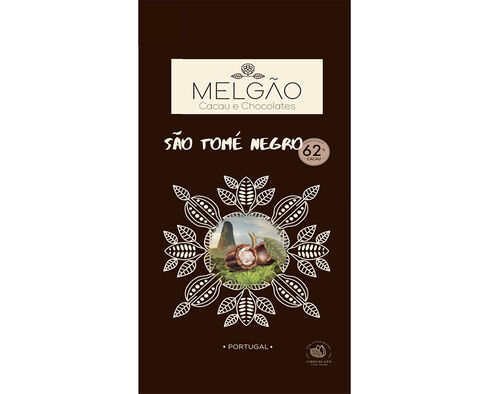 TABLETE MELGÃO CHOCOLATE S. TOMÉ 62% 100G