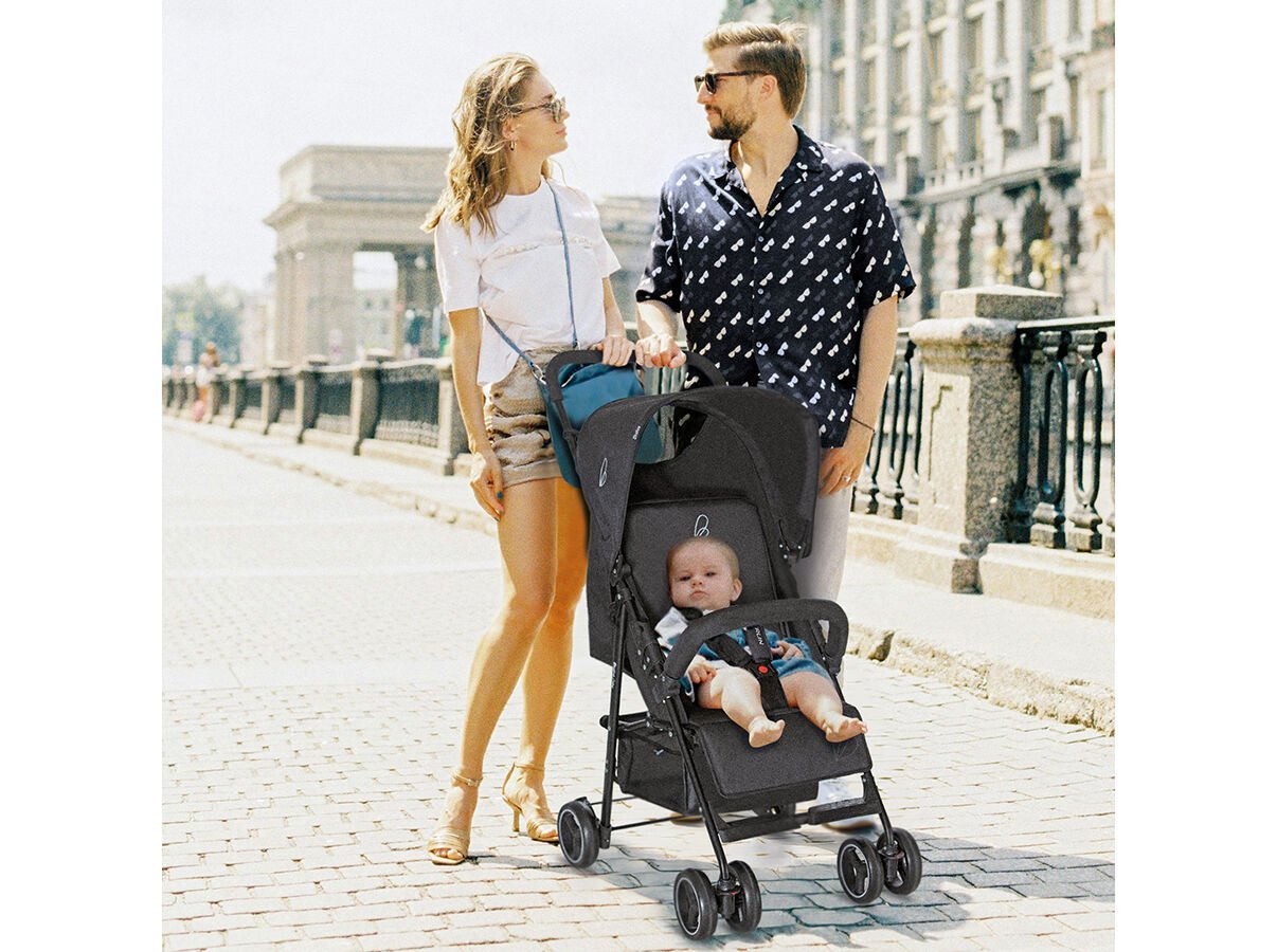 CARRINHO DE BEB&Eacute; ASALVO MULTIPOSI&Ccedil;&Otilde;ES PRETO 79X99X47.5CM image number 3