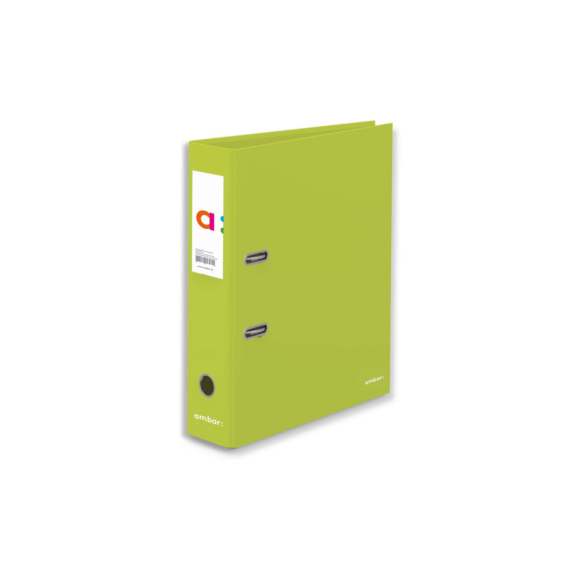 PASTA ARQUIVO A4 AMBAR LOMBADA LARGA LISA VERDE ALFACE