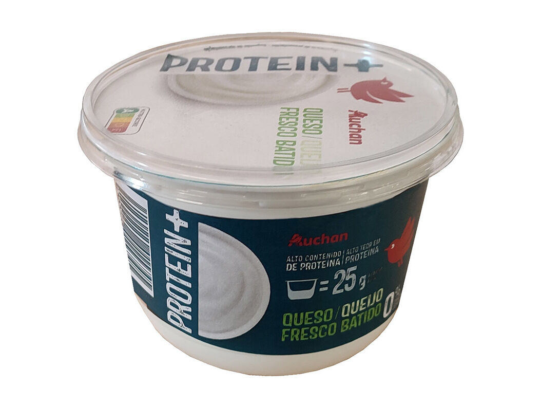 QUEIJO BATIDO AUCHAN+PROTE&Iacute;NA NATURAL 500G image number 0