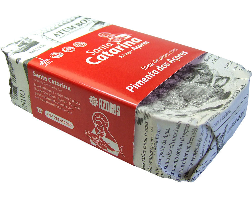 FILETE ATUM SANTA CATARINA AZEITE C/PIMENTA 120(84)G image number 0