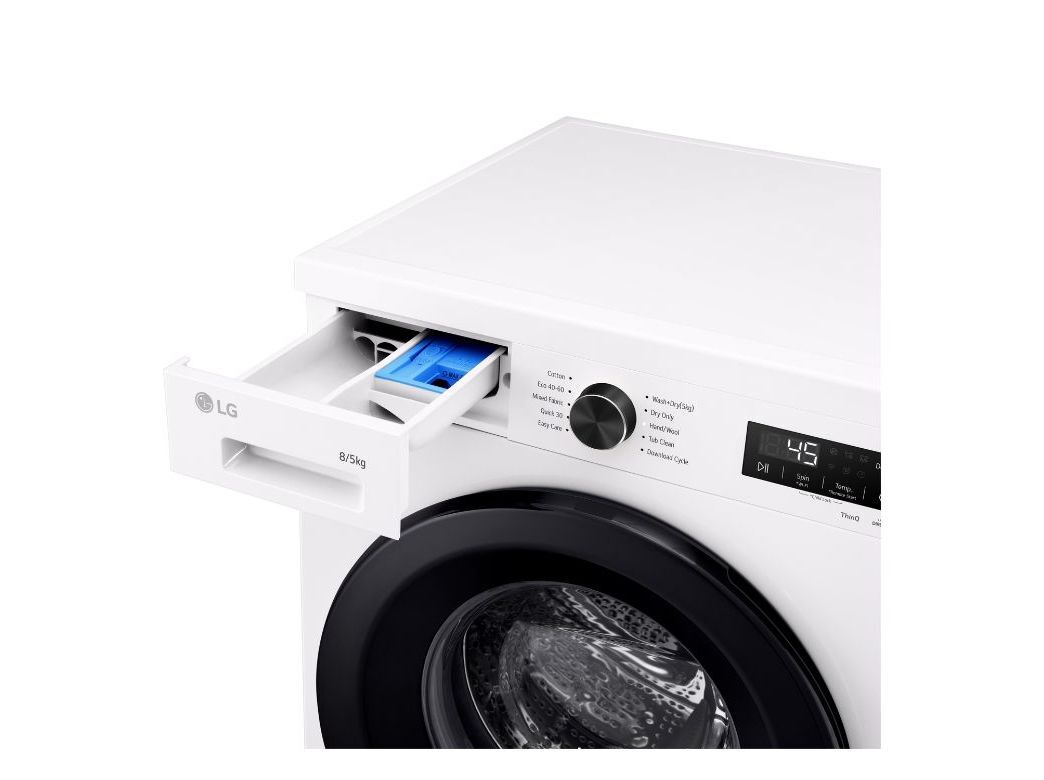 M&Aacute;QUINA DE LAVAR E SECAR ROUPA LG W4X1085NWK 8/5 KG 1400 RPM STEAM WI-FI BRANCA image number 4
