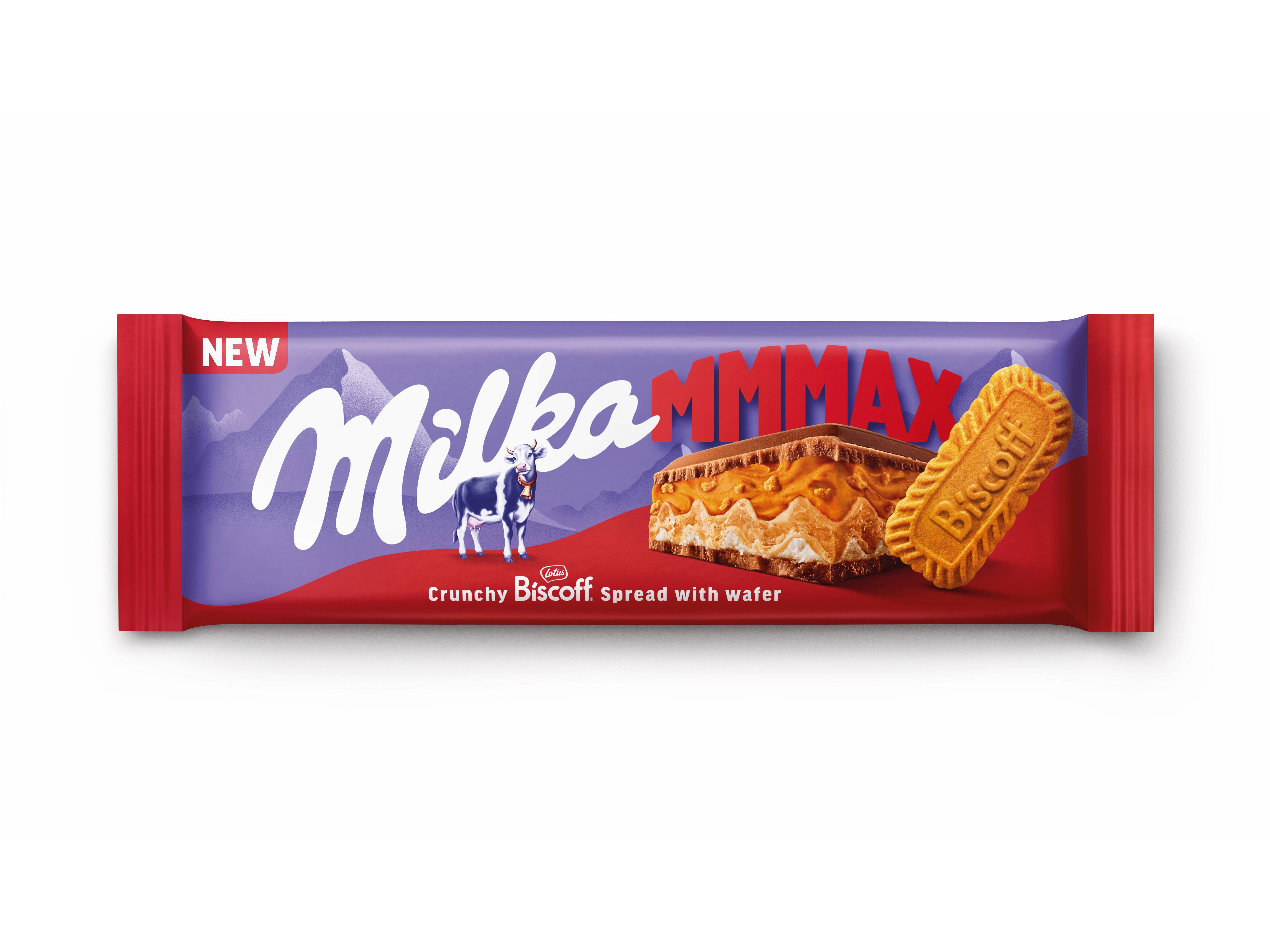 TABLETE CHOCOLATE MILKA DE LEITE RECHEIO BISCOFF 275G