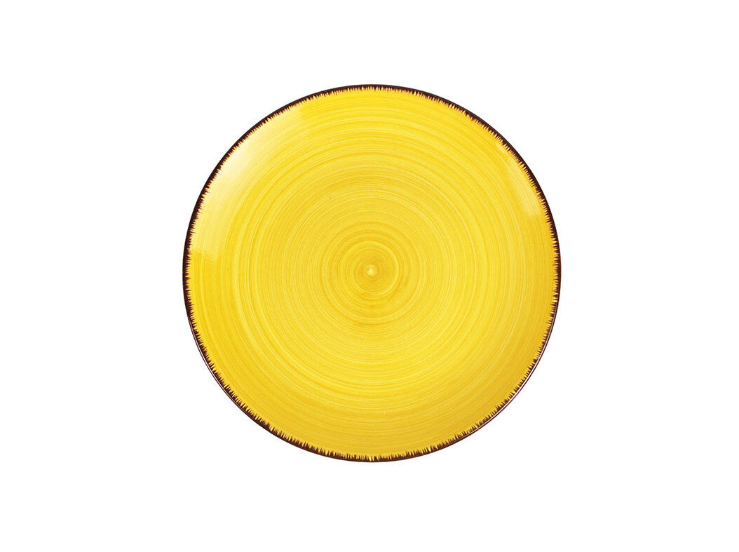 PRATO SOBREMESA ACTUEL GR&Eacute;S AMARELO 20CM image number 0