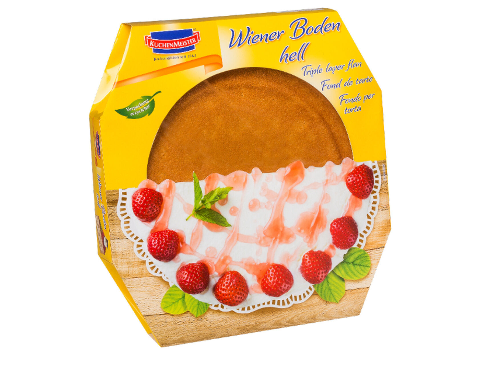 BASE DE BOLO KUCHEN MEISTER 3 CAMADAS BAUNILHA 400G