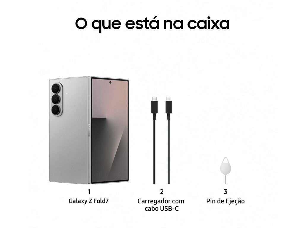 SMARTPHONE SAMSUNG GALAXY Z FOLD7 512GB CINZA image number 6