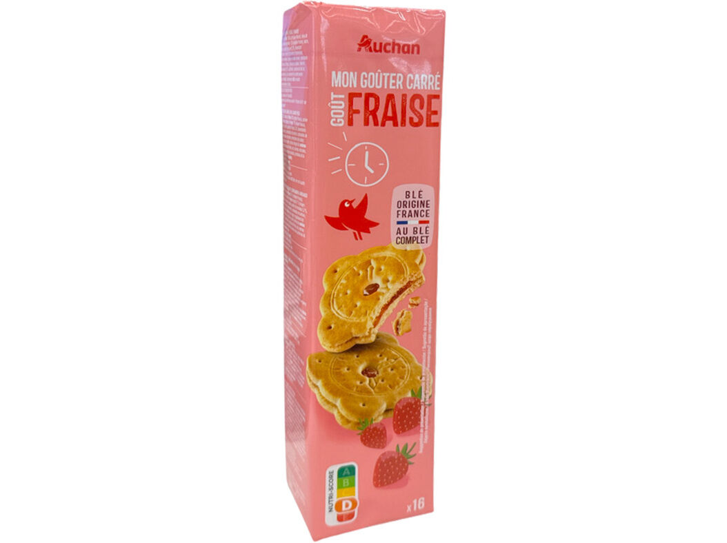 BOLACHA RIK & ROK COM RECHEIO MORANGO 300G image number 0