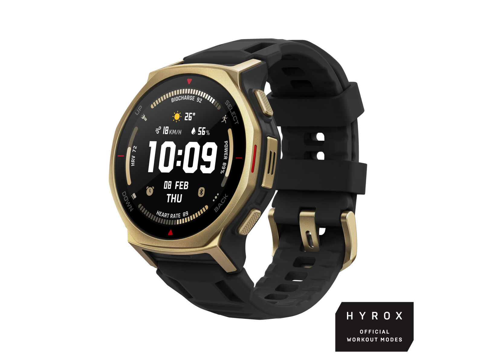 SMARTWATCH AMAZFIT T-REX 3 PRO 44MM BLACK/GOLD image number 1