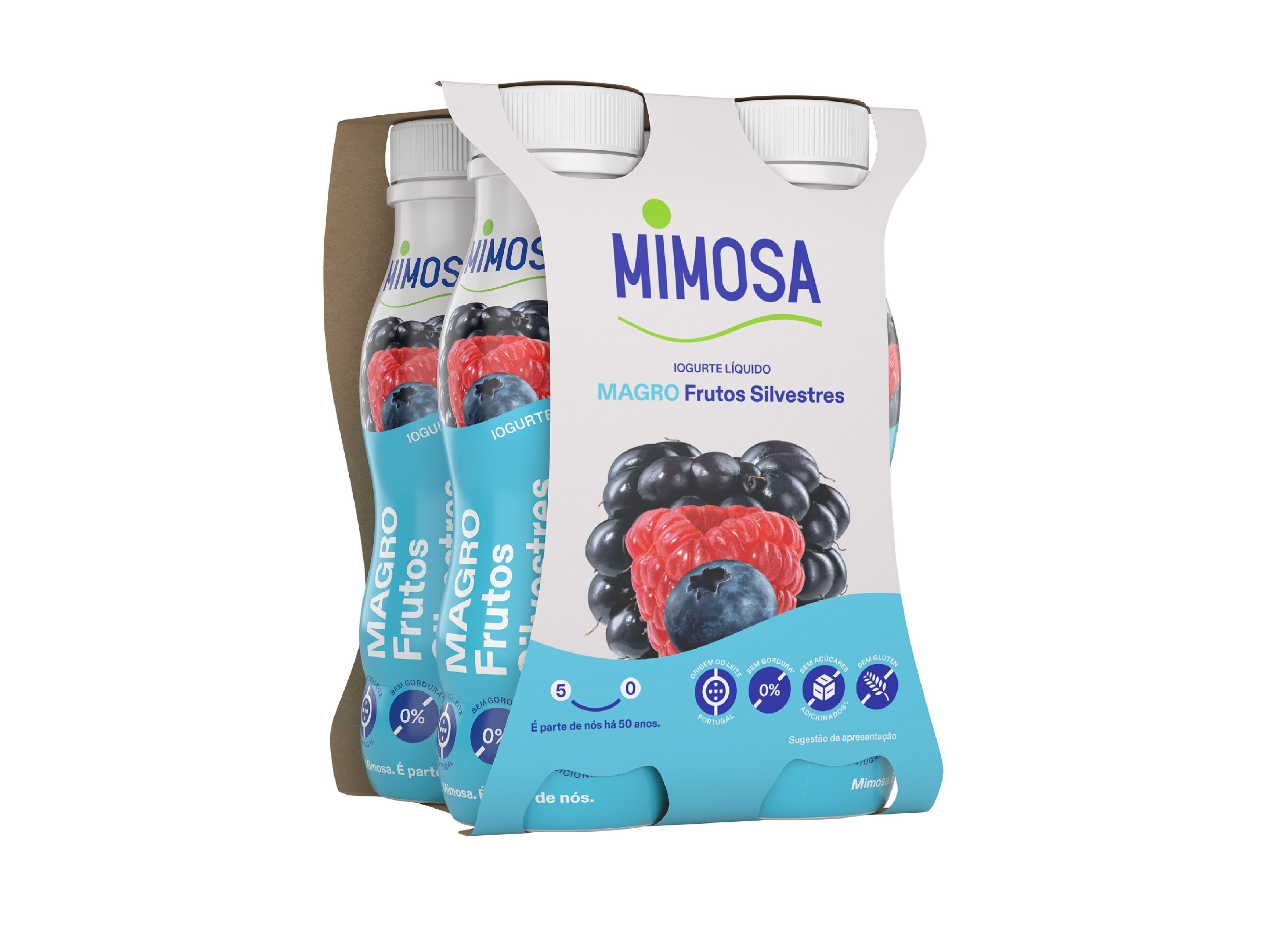 IOGURTE MAGRO LIQUIDO MIMOSA FRUTOS SILVESTRES 4X151ML image number 1