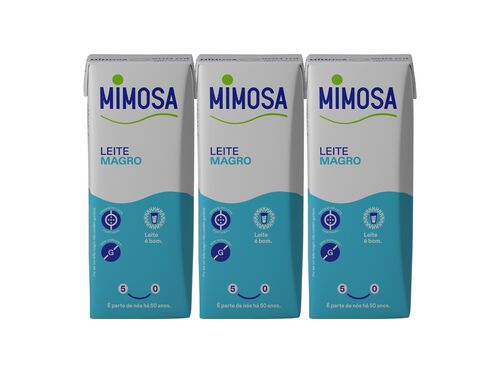 LEITE MIMOSA UHT MAGRO 3X200ML image number 1