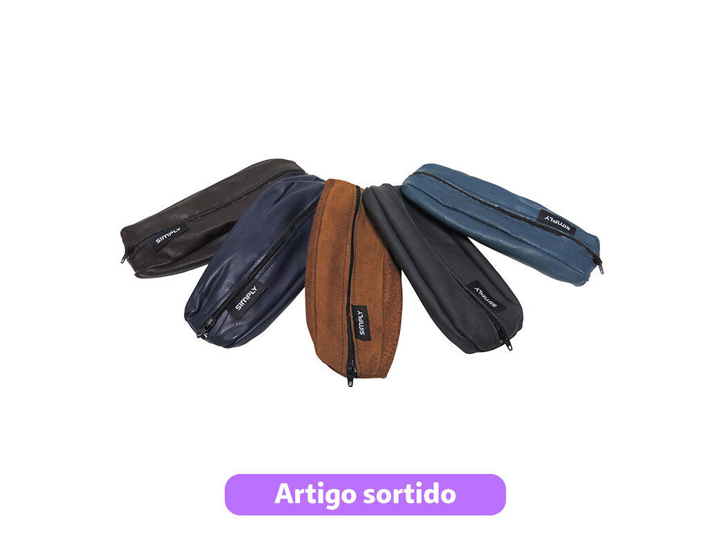 ESTOJO SIMPLY EM PELE CORES SORTIDAS
