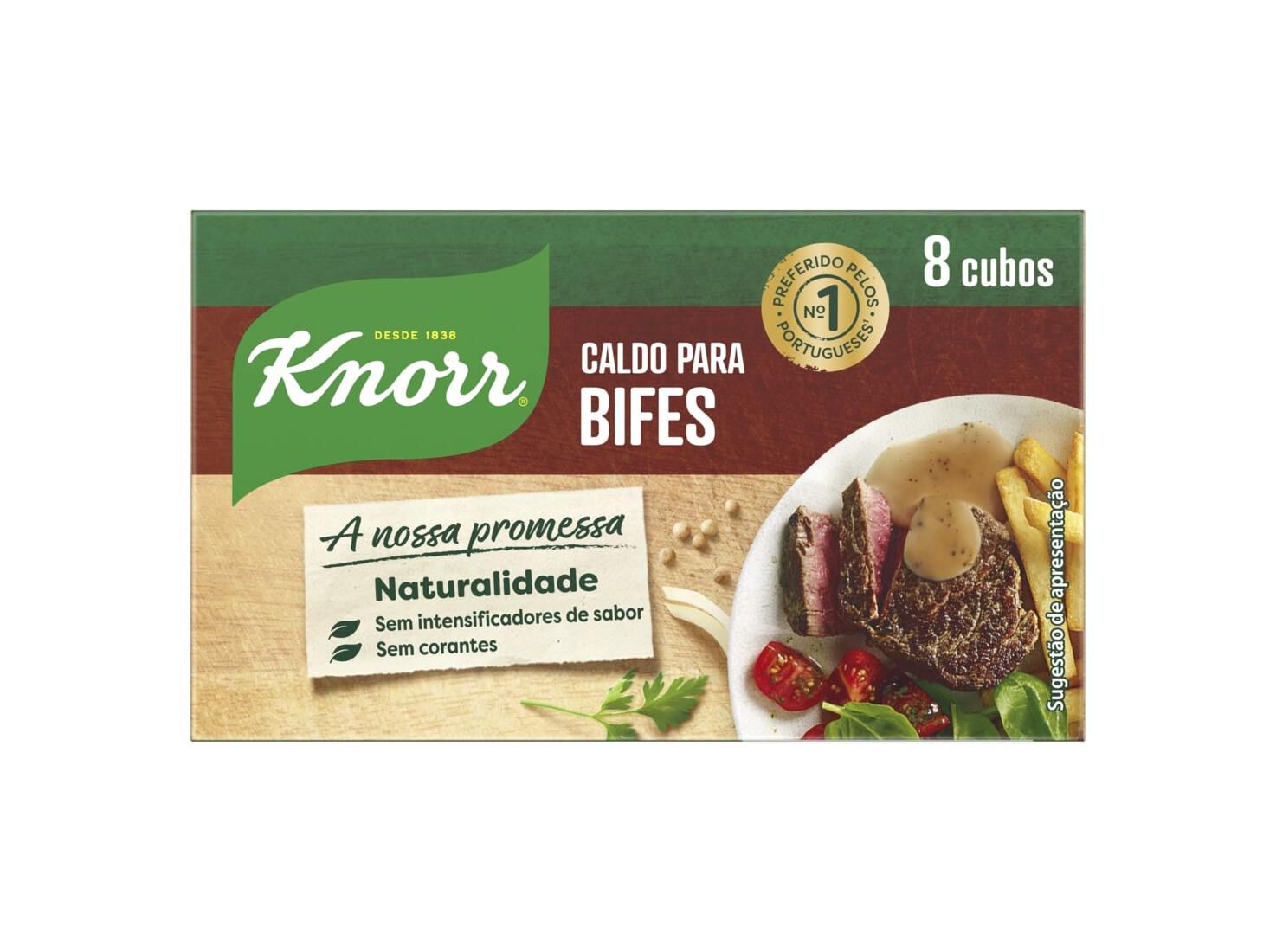CALDO KNORR PARA BIFES 8 CUBOS 80G image number 1