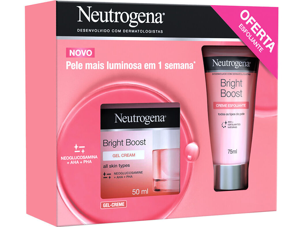 COFFRET NEUTROGENA BRIGHT BOOST 125ML CREME+EXFOL
