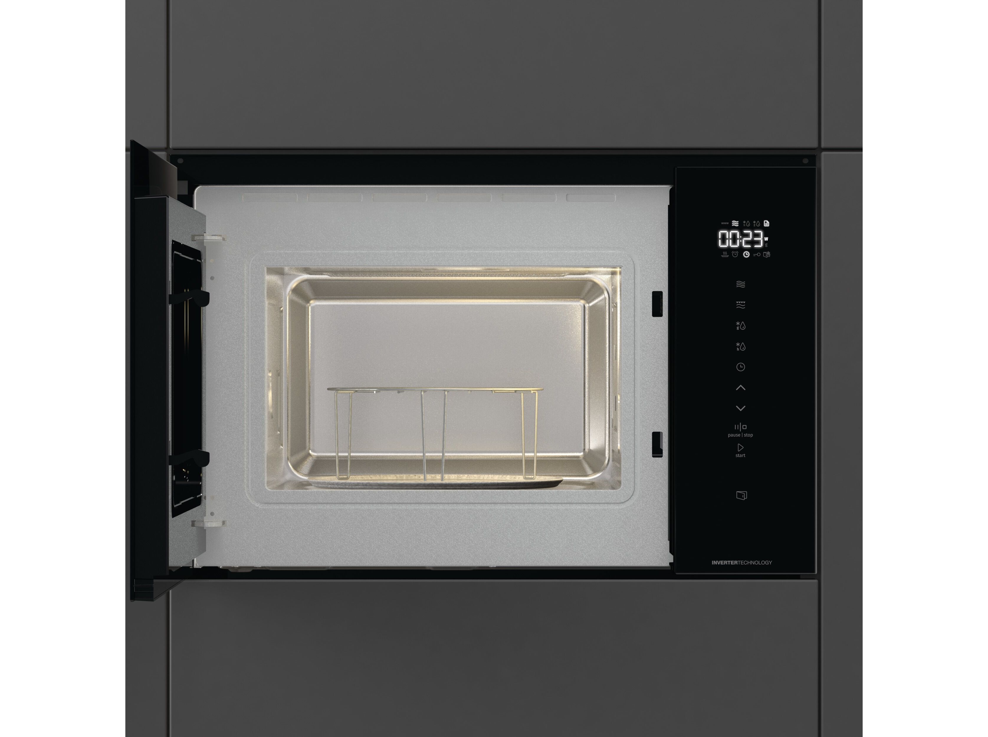 MICRO-ONDAS ENCASTRE HISENSE BIM325GI63DBG&nbsp; COM GRILL 25L image number 3