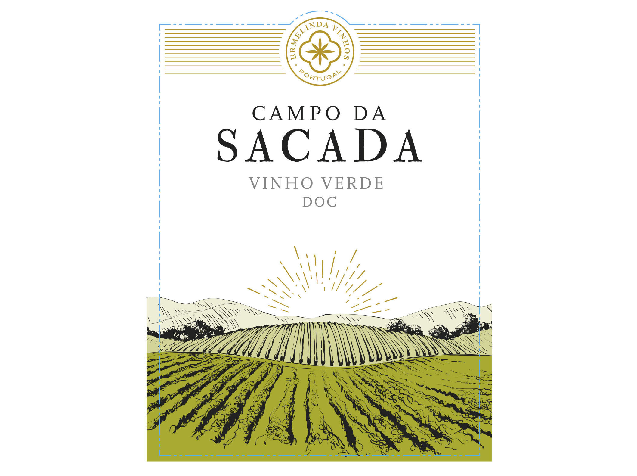 VINHO BRANCO CAMPO DA SACADA VINHOS VERDES 0.75L image number 1