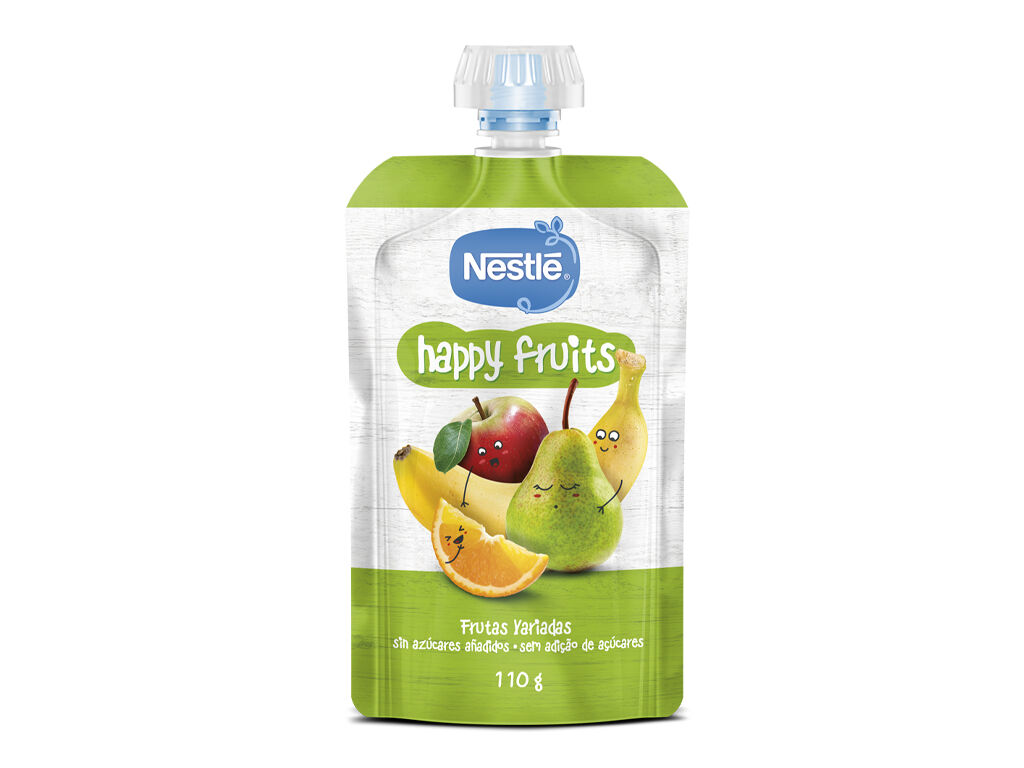 SAQUETA FRUTA NESTL&Eacute; HAPPY FRUITS FRUTAS VARIADAS 110G