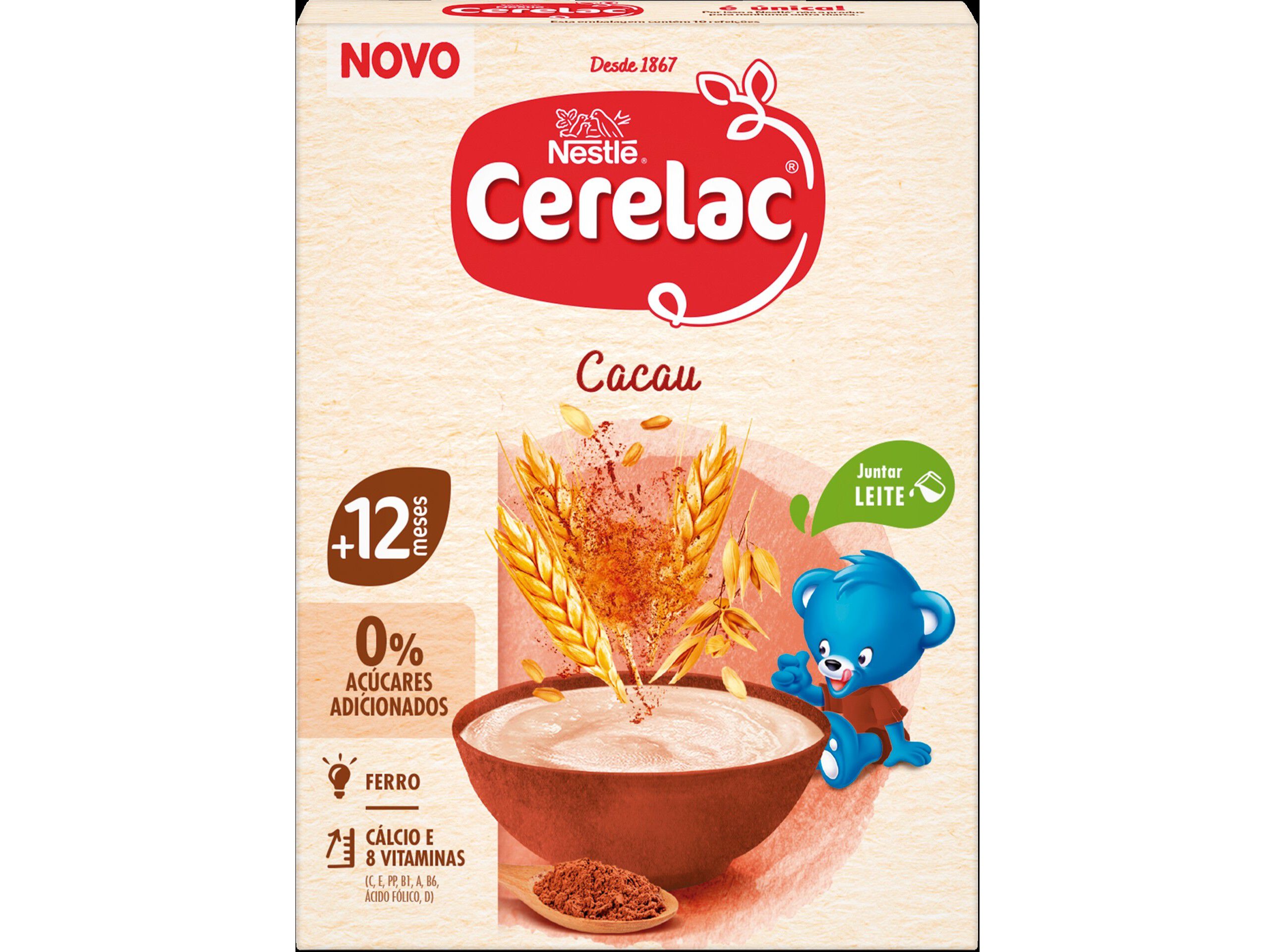 FARINHA N&Atilde;O L&Aacute;CTEA CERELAC CACAU 250G image number 1