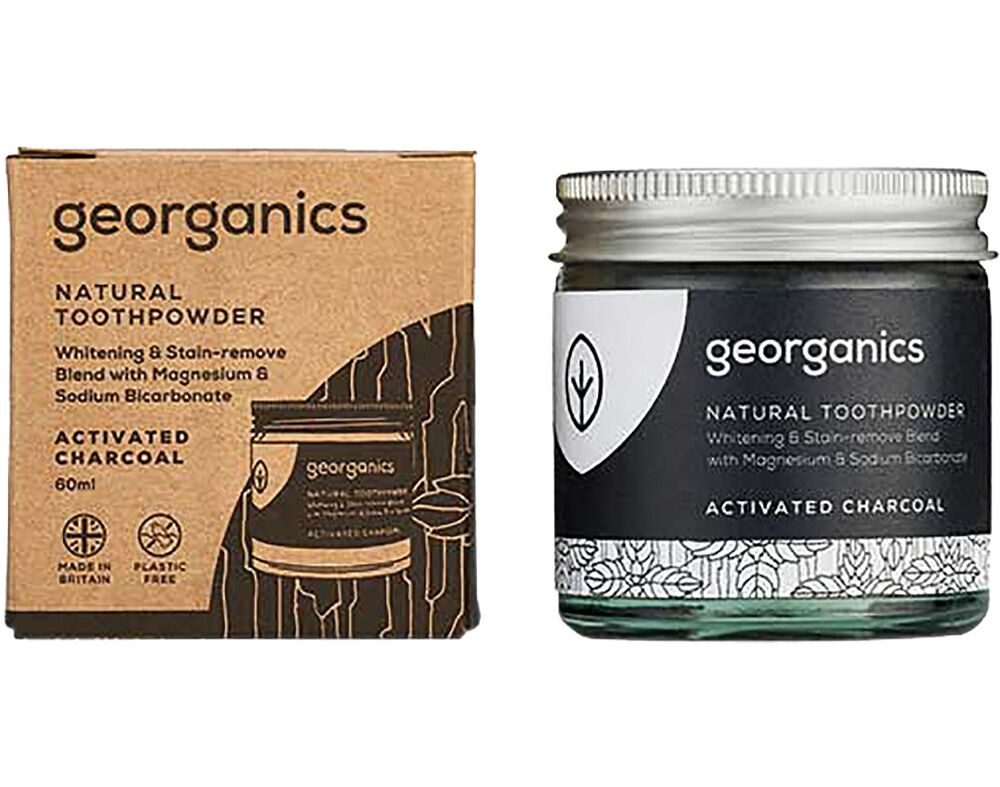 P&Oacute; GEORGANICS DENT&Aacute;RIO NATURAL CARV&Atilde;O ATIVADO 60ML image number 0