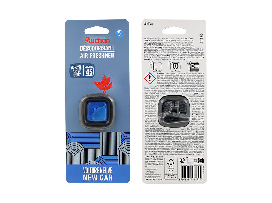 AMBIENTADOR AUTO AUCHAN MEMBRANA NOVO CARRO image number 0