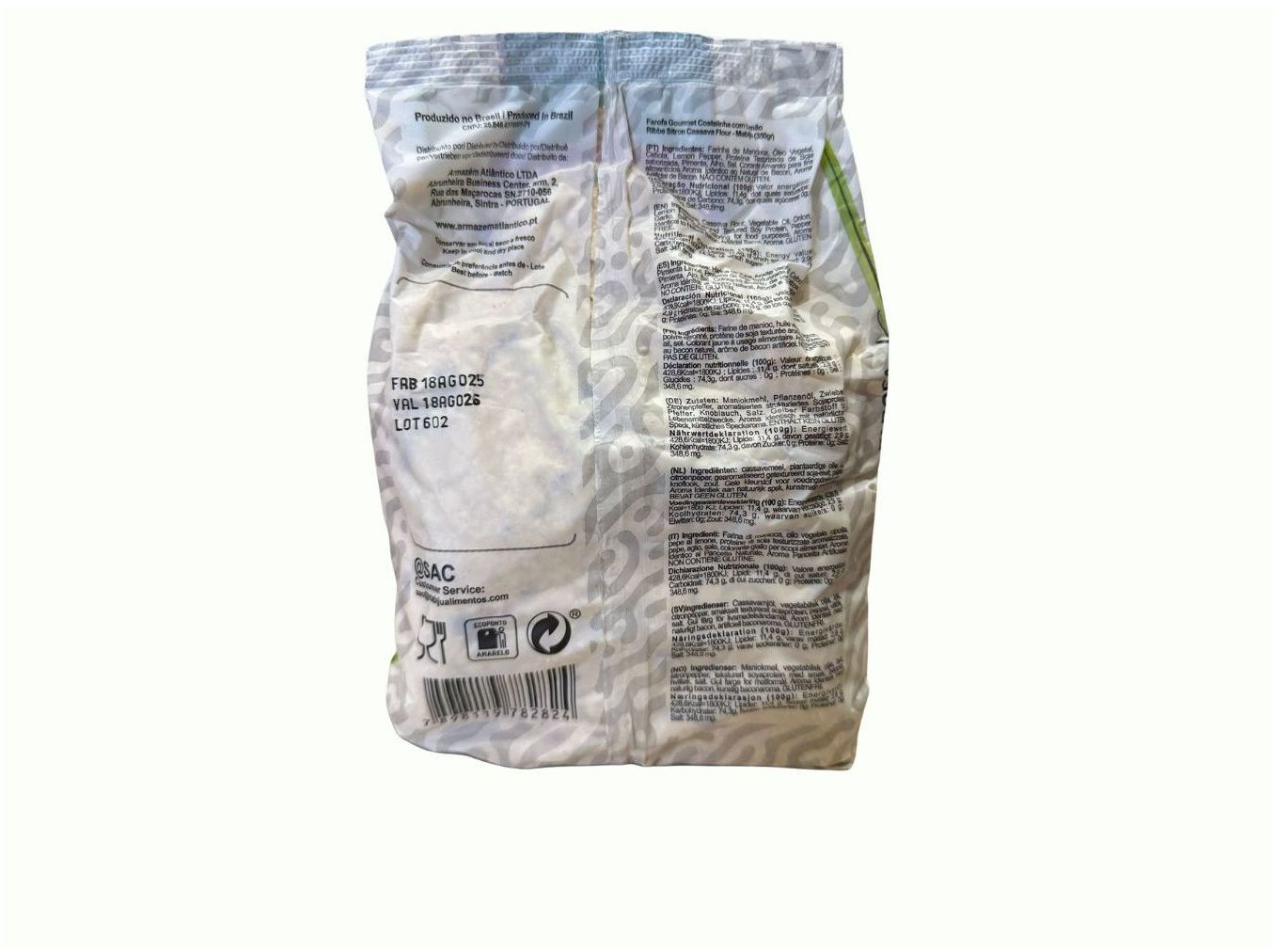 FAROFA PRONTA MANDIOCA MABIJU COSTELINHA C LIM&Atilde;O 350G image number 1