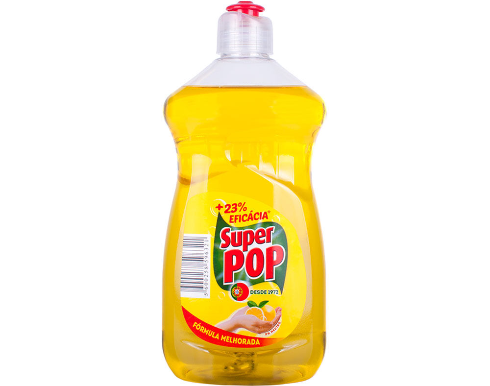 DETERGENTE DE LOI&Ccedil;A REGULAR LIMAO SUPER POP 500 ML