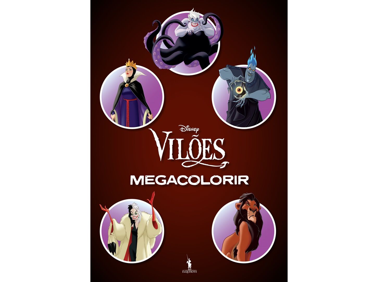 LIVRO MEGACOLORIR VIL&Otilde;ES DE: DISNEY image number 0