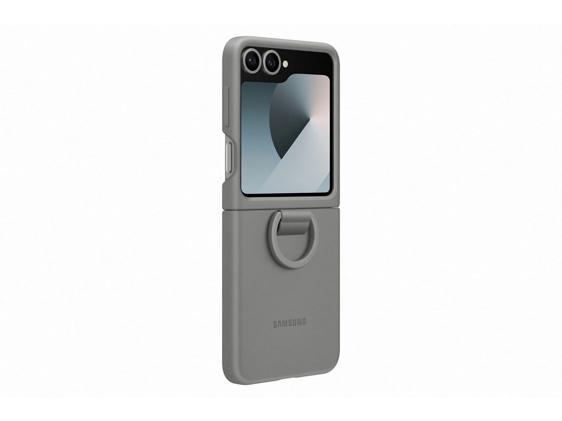 CAPA SILICONE SAMSUNG C/ANEL GALAXY Z FLIP6 CINZA image number 4